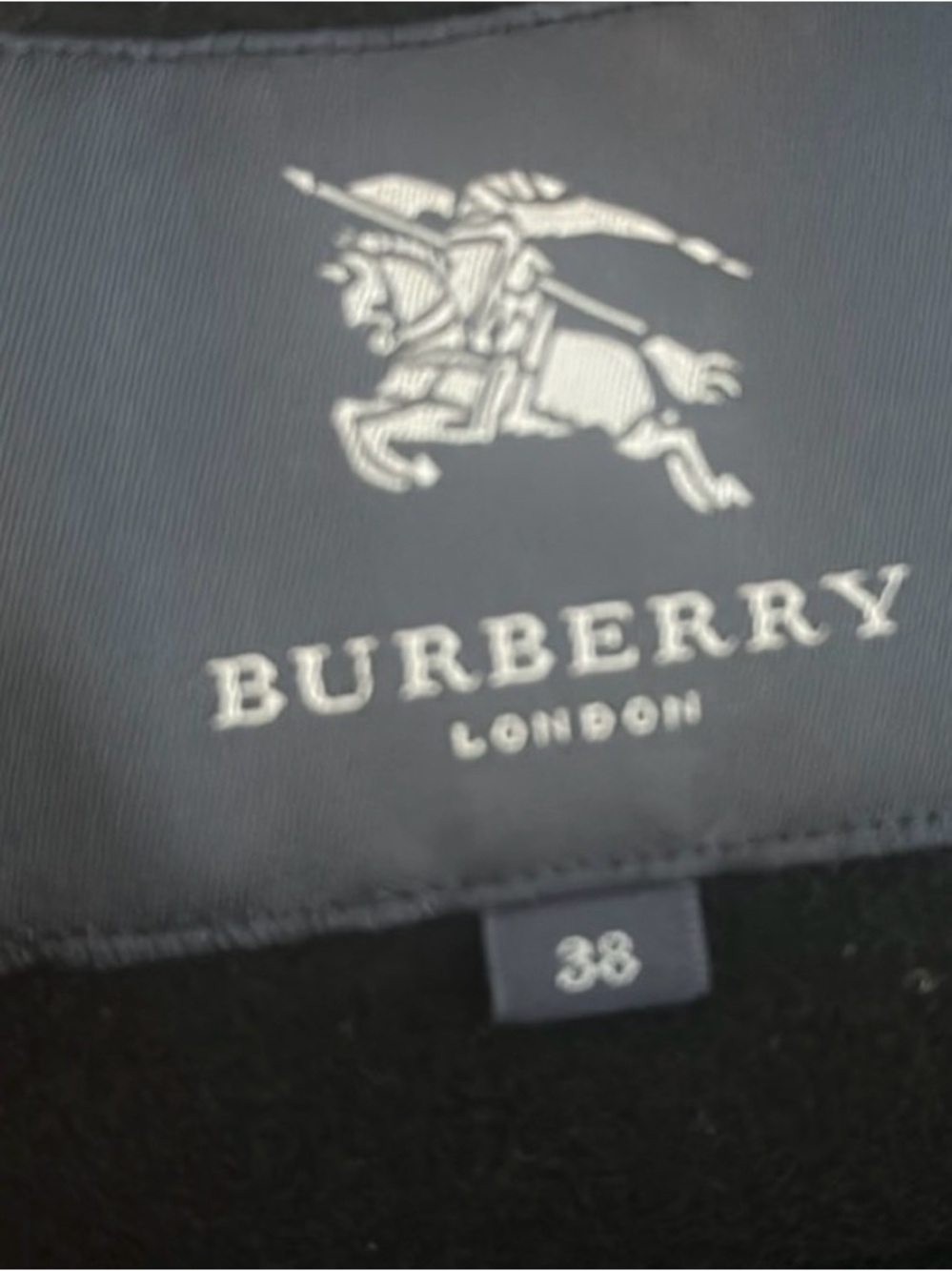 Burberry Black Toggle Blazer with Ribbed Shawl Collar - Picture 7 of 7